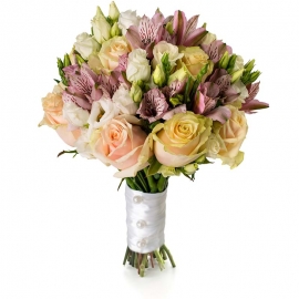 Bouquet lisianthus e rose