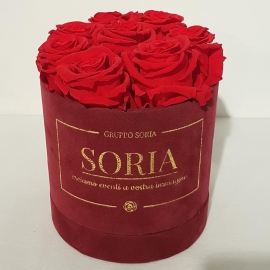 Scatola Soria con rose stabilizzate