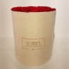 Scatola tonda D.30 (Flower box) con rose Fresche
