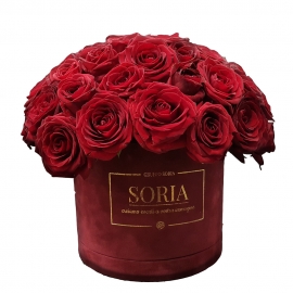 Scatola (Flower box) con 70 Rose Fresche D.15