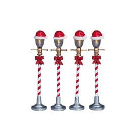 Santa Hat Street Lamp Set of 4 (Lampioni stradali)