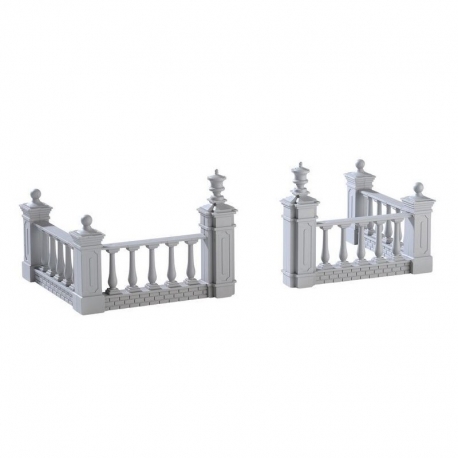 LEMAX-Plaza Fence set of 4