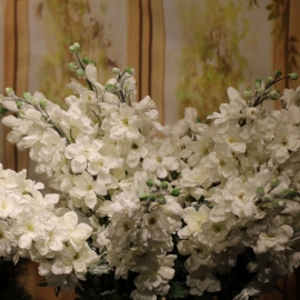 88CM DELPHINIUM fiore innevato