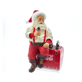 10.5"COKE SANTA ON COOLER TBLPCE