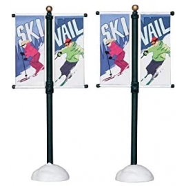 Lemax-Street Pole Banner Set Of 2