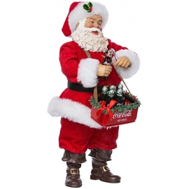 10.5" Babbo Natale con carello di consegna Coca-Cola - Kurt S. Adler