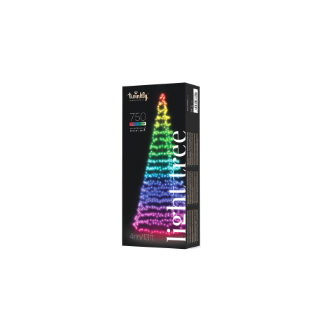 Twinkly Light Tree 750 Led RGBW Pole Black