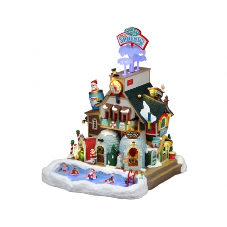 THE HOLLY JOLLY CHOCOLATIER & MRS. CLAUS COFFEE SHOP, INCL. ADAPTOR 74254, 550 mA (WHITE)