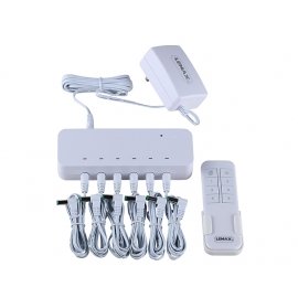 Lemax-REMOTE CONTROL BOX, WITH 4.5V 2000mA ADAPTOR, WHITE, FIXED PLUG, GS