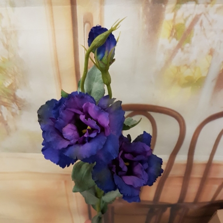 25" LISIANTHUS SPRAY,2F,2B-purple/blue